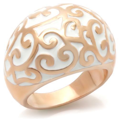 JCE210-9 Rose Gold Brass Ring with No Stone-9