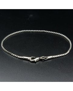 JCE1944-7 Rhodium Brass Bracelet with No Stone-7"